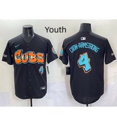 Youth Chicago Cubs 4 Pete Crow Armstrong Black 27Graffiti North Side Edition 27 Vapor Premier Limited Stitched Baseball Je Youth Chicago Cubs 4 Pete Crow Armstrong Black 27Graffiti North Side Edition 27 Vapor Premier Limited Stitched Baseball Je
