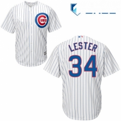 Youth Majestic Chicago Cubs 34 Jon Lester Replica White Home Cool Base MLB Jersey