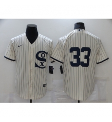 Men Chicago White Sox 33 James McCann Cream Game 2021 Field of Dreams Jersey