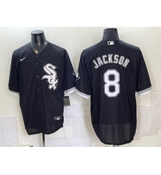 Men Chicago White Sox 8 Bo Jackson Black Stitched Baseball Jersey Men Chicago White Sox 8 Bo Jackson Black Stitched Baseball Jersey
