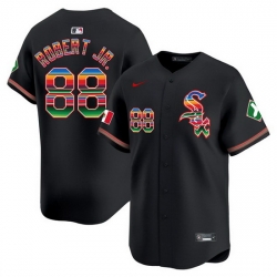 Men Chicago White Sox 88 Luis Robert Jr  Black Mexico Vapor Premier Limited Stitched Baseball Jersey