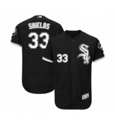 Mens Majestic Chicago White Sox 33 James Shields Black Alternate Flex Base Authentic Collection MLB Jersey 