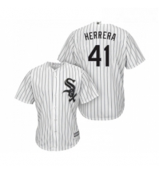 Youth Chicago White Sox 41 Kelvin Herrera Replica White Home Cool Base Baseball Jersey 