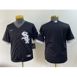Youth Chicago White Sox Blank Black Stitched Baseball Jersey