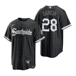 Youth White Sox Southside Leury Garcia Black City Connect Replica Jersey