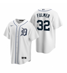 Mens Nike Detroit Tigers 32 Michael Fulmer White Home Stitched Baseball Jersey