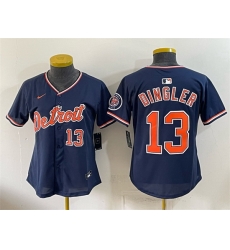 Youth Detroit Tigers 13 Dillon Dingler Navy 2026 Alternate Vapor Premier Limited Stitched Baseball Jersey Youth Detroit Tigers 13 Dillon Dingler Navy 2026 Alternate Vapor Premier Limited Stitched Baseball Jersey