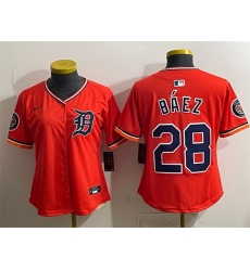 Youth Detroit Tigers 28 Javier B%C3%A1ez Orange 2026 Alternate Vapor Premier Limited Stitched Baseball Jersey Youth Detroit Tigers 28 Javier B%C3%A1ez Orange 2026 Alternate Vapor Premier Limited Stitched Baseball Jersey