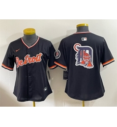 Youth Detroit Tigers Team Big Logo Black 2026 Alternate Vapor Premier Limited Stitched Baseball Jersey Youth Detroit Tigers Team Big Logo Black 2026 Alternate Vapor Premier Limited Stitched Baseball Jersey