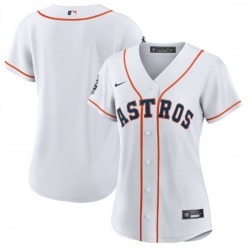 Women Houston Astros Blank White 2022 World Series Cool Base Stitched Baseball Jersey