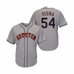 Youth Houston Astros 54 Roberto Osuna Authentic Grey Road Cool Base Baseball Jersey 