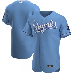 Men Kansas City Royals Men Nike Light Blue Alternate 2020 Flex Base MLB Jersey