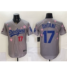 Men Los Angeles Dodgers 17 Shohei Ohtani Grey 2025 Tokyo Series Limited Stitched Baseball Jersey Men Los Angeles Dodgers 17 Shohei Ohtani Grey 2025 Tokyo Series Limited Stitched Baseball Jersey