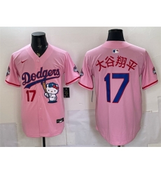Men Los Angeles Dodgers 17 Shohei Ohtani Pink Hello Kitty Night 2025 World Series Champions Patch Stitched Baseball Jersey (2) Men Los Angeles Dodgers 17 Shohei Ohtani Pink Hello Kitty Night 2025 World Series Champions Patch Stitched Baseball Jersey (2)