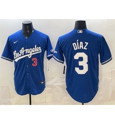 Men Los Angeles Dodgers 3 Edwin D%C3%ADaz Royal Alternate Stadium Stitched Baseball Jersey Men Los Angeles Dodgers 3 Edwin D%C3%ADaz Royal Alternate Stadium Stitched Baseball Jersey