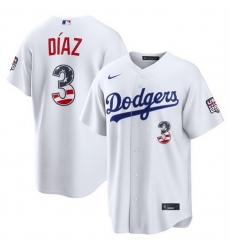 Men Los Angeles Dodgers 3 Edwin Diaz White USA 250 Fourth of July Home Stitched Baseball Jersey Men Los Angeles Dodgers 3 Edwin Diaz White USA 250 Fourth of July Home Stitched Baseball Jersey