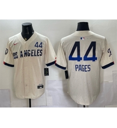 Men Los Angeles Dodgers 44 Andy Pages Cream 2024 City Connect Limited Stitched Baseball Jersey Men Los Angeles Dodgers 44 Andy Pages Cream 2024 City Connect Limited Stitched Baseball Jersey
