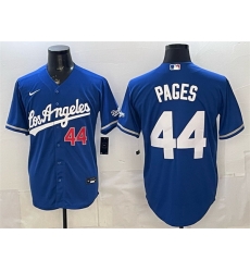 Men Los Angeles Dodgers 44 Andy Pages Royal Alternate Stadium Stitched Baseball Jersey Men Los Angeles Dodgers 44 Andy Pages Royal Alternate Stadium Stitched Baseball Jersey