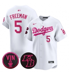 Men Los Angeles Dodgers 5 Freddie Freeman White 2026 Mothers Day Vapor Premier Limited Stitched Baseball Jersey Men Los Angeles Dodgers 5 Freddie Freeman White 2026 Mothers Day Vapor Premier Limited Stitched Baseball Jersey