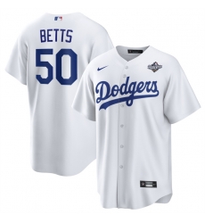Men Los Angeles Dodgers 50 Mookie Betts White 2025 World Series Home Cool Base Stitched Baseball Jersey Men Los Angeles Dodgers 50 Mookie Betts White 2025 World Series Home Cool Base Stitched Baseball Jersey