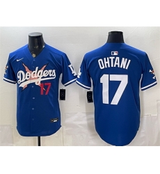 Men Los Angeles Dodgers x One Piece 17 Shohei Ohtani Royal Vapor Premier Limited Stitched Baseball Jersey Men Los Angeles Dodgers x One Piece 17 Shohei Ohtani Royal Vapor Premier Limited Stitched Baseball Jersey