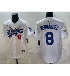 Men Los Angeles Dodgers x One Piece 8 Enrique Hernandez White Vapor Premier Limited Stitched Baseball Jersey Men Los Angeles Dodgers x One Piece 8 Enrique Hernandez White Vapor Premier Limited Stitched Baseball Jersey