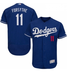 Mens Majestic Los Angeles Dodgers 11 Logan Forsythe Royal Blue Flexbase Authentic Collection MLB Jersey