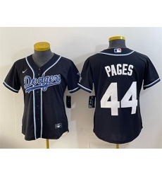 Women Los Angeles Dodgers 44 Andy Pages Black Stitched Baseball Jersey Women Los Angeles Dodgers 44 Andy Pages Black Stitched Baseball Jersey