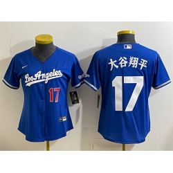 Youth Los Angeles Dodgers  17 Shohei Ohtani Royal Alternate Stadium Stitched Baseball Jersey