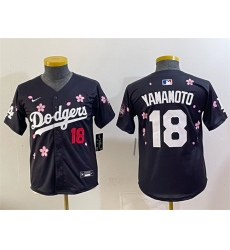 Youth Los Angeles Dodgers 18 Yoshinobu Yamamoto Black 2025 Tokyo Series Limited Stitched Baseball Jersey Youth Los Angeles Dodgers 18 Yoshinobu Yamamoto Black 2025 Tokyo Series Limited Stitched Baseball Jersey