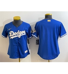 Youth Los Angeles Dodgers Blank Royal 2026 Alternate Gold Collection Stadium Stitched Baseball Jersey