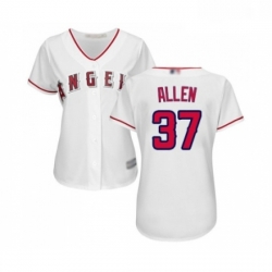 Womens Los Angeles Angels of Anaheim 37 Cody Allen Replica White Home Cool Base Baseball Jersey 