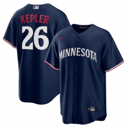 Men Minnesota Twins 26 Max Kepler Navy Cool Base Stitched Baseball Jersey