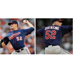 Minnesota Twins Brian Duensing#52 Blue Stitched Jersey