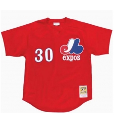 Men Montreal Expos 30 red Throwback 1982 MLB Jersey