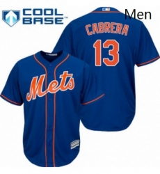 Mens Majestic New York Mets 13 Asdrubal Cabrera Replica Royal Blue Alternate Home Cool Base MLB Jersey