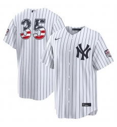 Men New York Yankees 35 Cody Bellinger White 2026 USA 250 Fourth of July Home Stadium Stitched Baseball Jersey Men New York Yankees 35 Cody Bellinger White 2026 USA 250 Fourth of July Home Stadium Stitched Baseball Jersey
