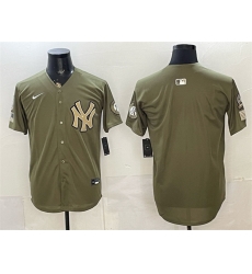 Men New York Yankees Blank Olive 2026 Armed Forces Day Stitched Baseball Jersey Men New York Yankees Blank Olive 2026 Armed Forces Day Stitched Baseball Jersey