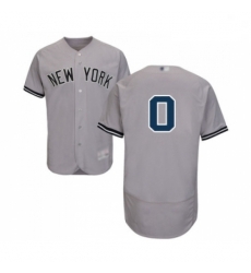 Mens New York Yankees 0 Adam Ottavino Grey Road Flex Base Authentic Collection Baseball Jersey