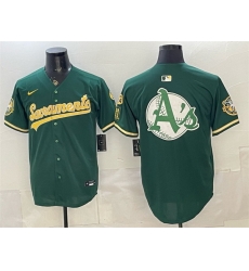 Men Oakland Athletics Team Big Logo 2026 Green Alternate Sacramento Celebrating 125 Years Vapor Limited Stitched Baseball Jerseys 001 Men Oakland Athletics Team Big Logo 2026 Green Alternate Sacramento Celebrating 125 Years Vapor Limited Stitched Baseball Jerseys 001