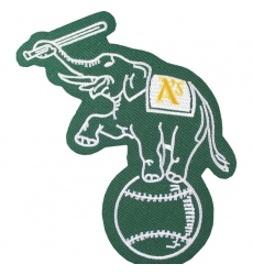 Youth Oakland Athletics Elephant On Ball Jersey Sleeve Patch Biaog