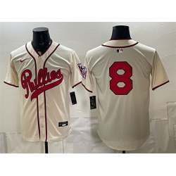 Men Philadelphia Phillies  8 Nick Castellanos Cream 2026 Field of Dreams Stadium Stitched Baseball Jersey