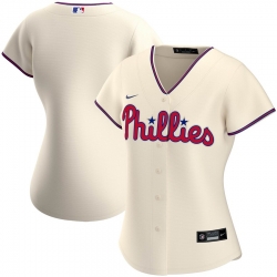 Philadelphia Phillies Nike Women Alternate 2020 MLB Team Jersey Cream