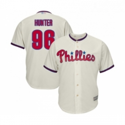 Youth Philadelphia Phillies 96 Tommy Hunter Replica Cream Alternate Cool Base Baseball Jersey 