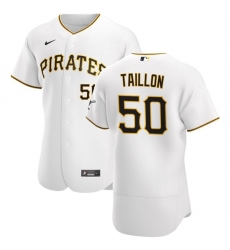 Pittsburgh Pirates 50 Jameson Taillon Men Nike White Home 2020 Authentic Player MLB Jersey