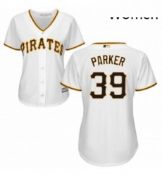 Womens Majestic Pittsburgh Pirates 39 Dave Parker Replica White Home Cool Base MLB Jersey