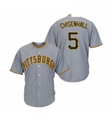 Youth Pittsburgh Pirates 5 Lonnie Chisenhall Replica Grey Road Cool Base Baseball Jersey 