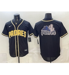 Men San Diego Padres Team Big Logo 2026 Fashion Replica Black Out Stitched Baseball Jersey 001 Men San Diego Padres Team Big Logo 2026 Fashion Replica Black Out Stitched Baseball Jersey 001