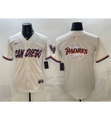 Men San Diego Padres Team Big Logo Cream 2026 City Connect Stadium Stitched Baseball Jerseys Men San Diego Padres Team Big Logo Cream 2026 City Connect Stadium Stitched Baseball Jerseys