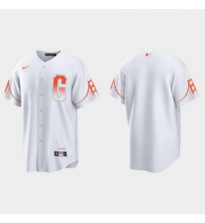 Men San Francisco Giants Men 2021 City Connect White Fan Version Jersey